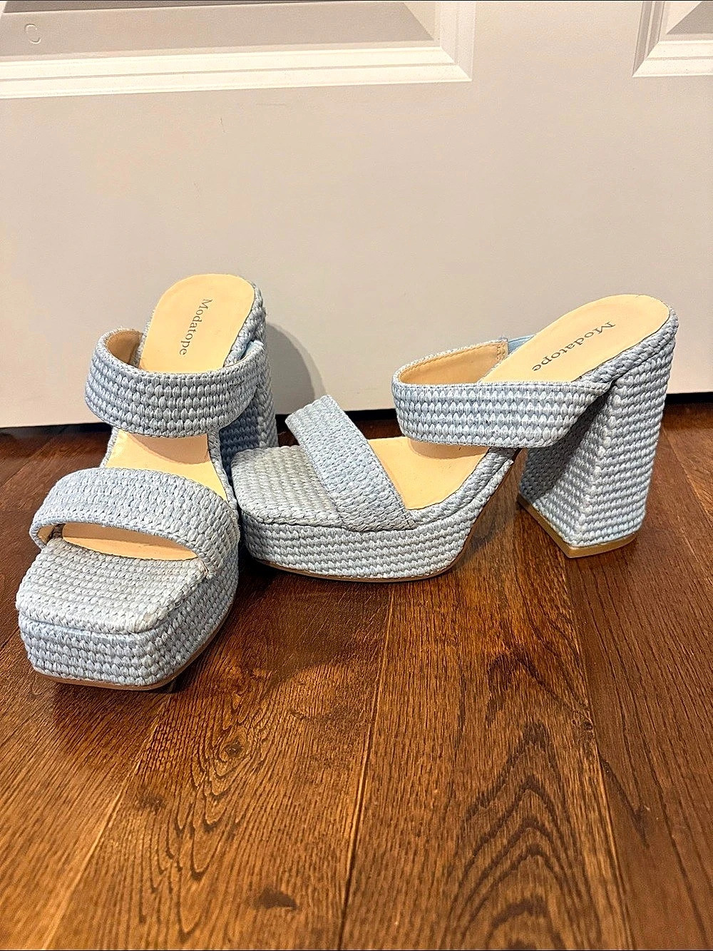 Baby blue Platform Heels